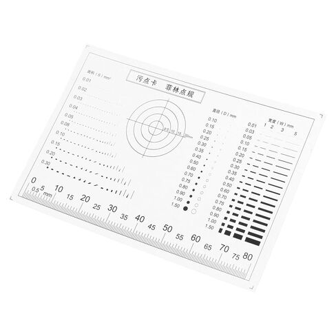 CALLARON Card Centering Grading Tool Crack Width Gauge Multi-Functional Measuring Ruler for Flaw Detection and Woodworking Inspection in Kuwait