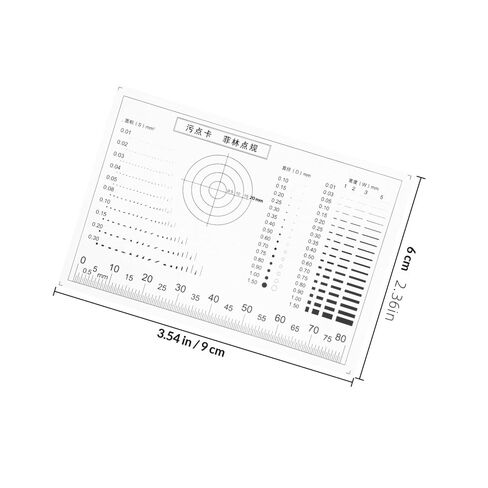 CALLARON Card Centering Grading Tool Crack Width Gauge Multi-Functional Measuring Ruler for Flaw Detection and Woodworking Inspection in Kuwait