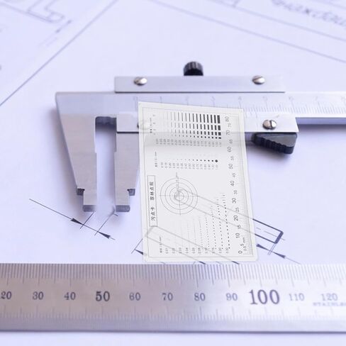 CALLARON Card Centering Grading Tool Crack Width Gauge Multi-Functional Measuring Ruler for Flaw Detection and Woodworking Inspection in Kuwait