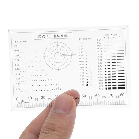 CALLARON Card Centering Grading Tool Crack Width Gauge Multi-Functional Measuring Ruler for Flaw Detection and Woodworking Inspection in Kuwait