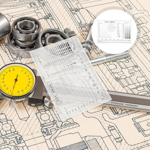 CALLARON Card Centering Grading Tool Crack Width Gauge Multi-Functional Measuring Ruler for Flaw Detection and Woodworking Inspection in Kuwait