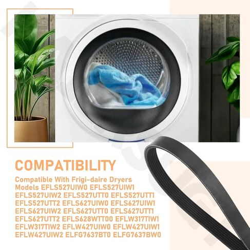 134616701 استبدال حزام المحرك لغسالة Frigi-daire، يستبدل PS12364058 AP6329610 4838833 in Kuwait