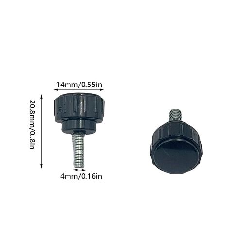 40Pcs M4 x 10 mm Threaded Knurled Thumbscrew, Monitor Screws Vesa Mount Screws Carbon Steel Clamping Knobs Grip Thumb Screw Mounting Thumb Screw in Kuwait