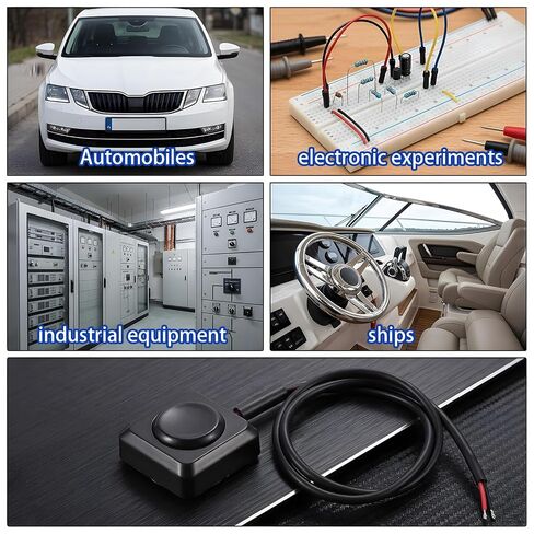 4 Pcs Momentary Push Button Switch 12v 24v Surface Mount Momentary Switch Mini ON/Off Horn Buttons Switches for Car Horn, Industrial Control, Electronic Experiments in Kuwait