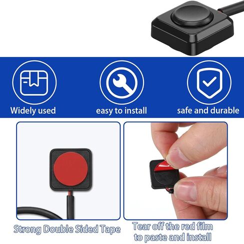4 Pcs Momentary Push Button Switch 12v 24v Surface Mount Momentary Switch Mini ON/Off Horn Buttons Switches for Car Horn, Industrial Control, Electronic Experiments in Kuwait
