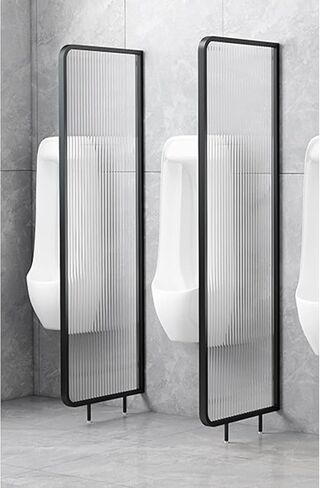 Public Health Partition Wall Partition Translucent Glass Panel, Urinal Privacy Screen Baffle Partition Protection Screen, Men's Waterproof Urinal Partition,Partition*1 in Kuwait