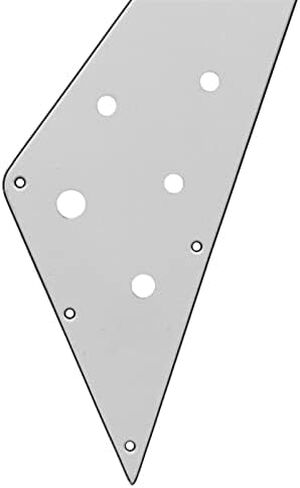 White Flying V Guitar Pickguard Scratch Plate – Replacement Pickguard for Flying V Style Electric Guitars, Protective Guitar Scratch Plate in Kuwait