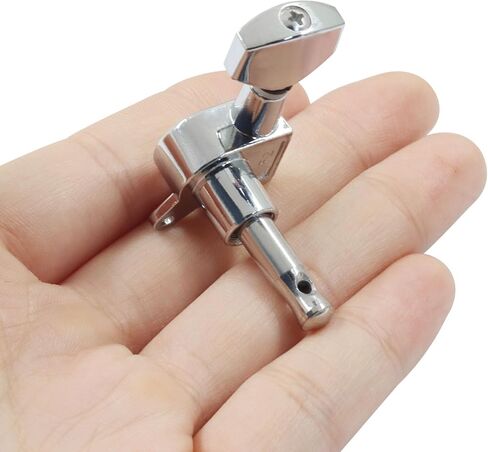 Bonsicoky Guitar Tuner Pegs, 6 Pieces 3L3R Sealed Machine Heads, Silver Metal Tuning Pegs for Acoustic and Electric Guitars, Replacement Tuners in Kuwait