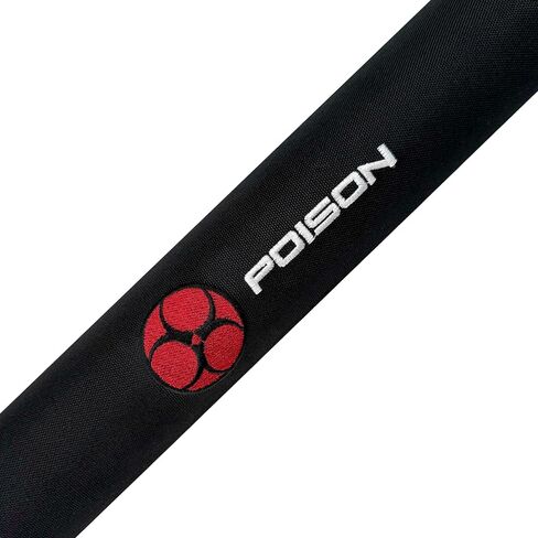 لعبة Poison by Predator VX Jump/Break Cue مع عمود من ألياف الكربون السمية وحقيبة عصا - أسود/رمادي in Kuwait