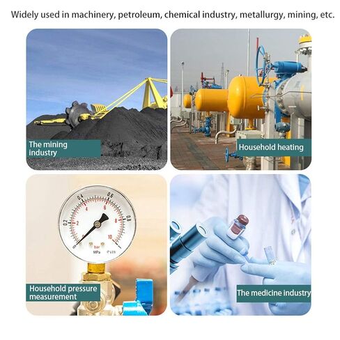 Oil Filled Radial Pressure TS-PGG604 for Industrial Hydraulic and Vacuum Systems 0-40bar 0-600psi 1/4BSP Thread in Kuwait