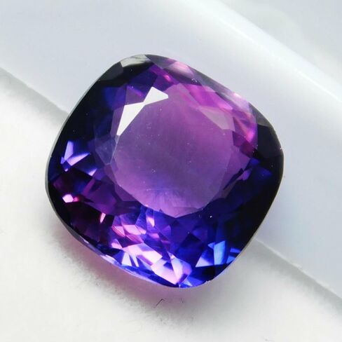 TANZANITE Purple Gemstones 6.00 Ct NATURAL Deep CERTIFIED Square Cushion Cut in Kuwait