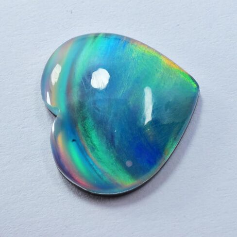CERTIFIED 15.35 Ct Natural Boulder Opal Heart Cut Ring Size Loose Gemstone in Kuwait