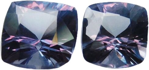 16 Ct Natural Alexandrite COLOR-CHANGE Cushion Shape CERTIFIED Gemstone Pair in Kuwait