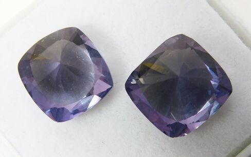 16 Ct Natural Alexandrite COLOR-CHANGE Cushion Shape CERTIFIED Gemstone Pair in Kuwait