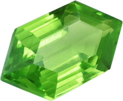 9.50 Ct Natural Rare GREEN Peridot CERTIFIED Fancy Cut Loose Gemstone Ring Size in Kuwait