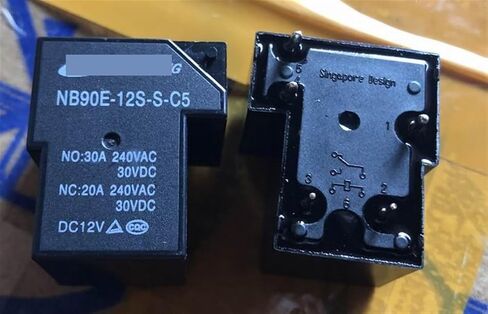 هاشمي NB90E-12S-S-C5 (T90-1C-5P-12V-30A) تتابع 5 دبابيس 1 قطعة in Kuwait