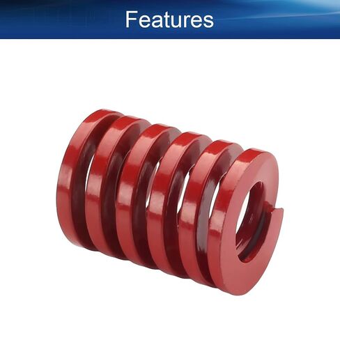 2Pcs Red 3D Printer Die Spring 20mm OD 10mm ID 25mm Long Spring Steel Spiral Stamping Moderate Load Compression Mould Die Spring in Kuwait