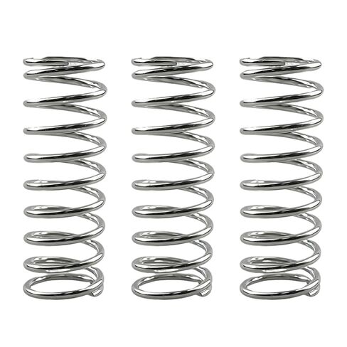 (3 عبوات) 9734 زنبرك ضغط، سلك 0.105 GA × 1-1/8 بوصة OD × 3 بوصة طول | هيكل فولاذي زنبركي، لمسة نهائية مطلية بالنيكل، للأجهزة وألعاب السيارات والأجزاء الميكانيكية in Kuwait