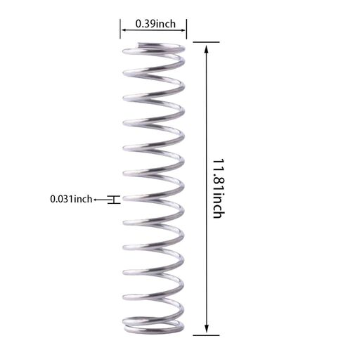 2Pcs Compression Spring 0.8mm Wire Dia x 10mm OD x 300mm L, 304 Stainless Steel Small Compression Springs for Home Repair, DIY, 3D Printer, Mechanical Projects in Kuwait