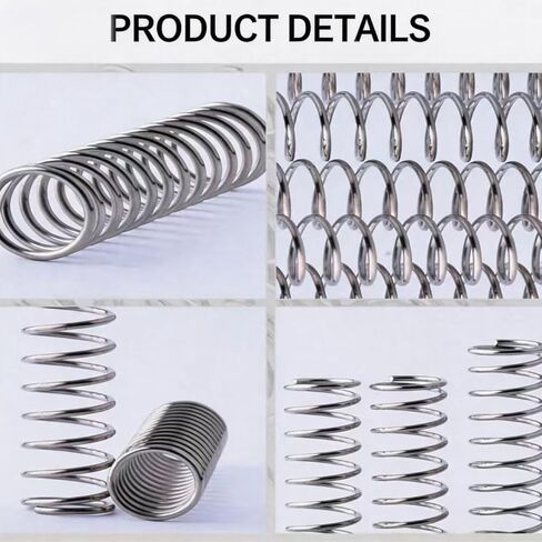 2Pcs Compression Spring 0.8mm Wire Dia x 10mm OD x 300mm L, 304 Stainless Steel Small Compression Springs for Home Repair, DIY, 3D Printer, Mechanical Projects in Kuwait
