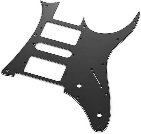 جيتار كهربائي HXBER HSH Pickguard من مادة PVC لحماية الخدش لاستبدال جيتار Ibanez g250 باللون الأسود 1 طبقة in Kuwait