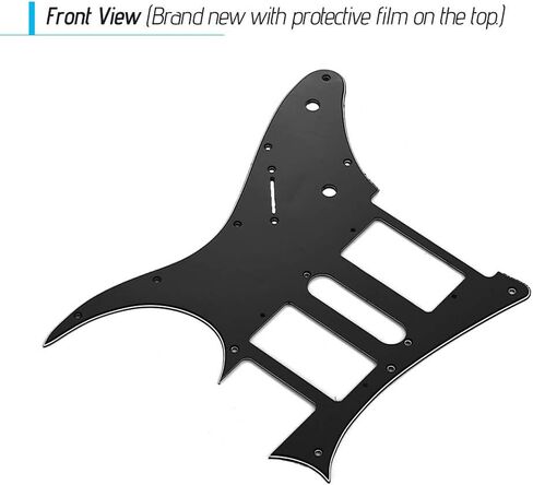 جيتار كهربائي HXBER HSH Pickguard من مادة PVC لحماية الخدش لاستبدال جيتار Ibanez g250 باللون الأسود 1 طبقة in Kuwait