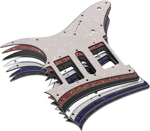 جيتار كهربائي HXBER HSH Pickguard من مادة PVC لحماية الخدش لاستبدال جيتار Ibanez g250 باللون الأسود 1 طبقة in Kuwait