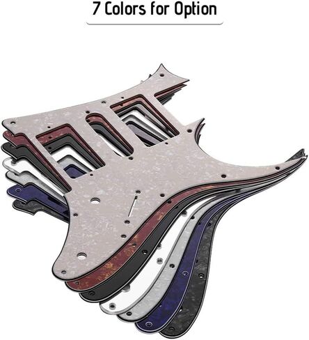 جيتار كهربائي HXBER HSH Pickguard من مادة PVC لحماية الخدش لاستبدال جيتار Ibanez g250 باللون الأسود 1 طبقة in Kuwait