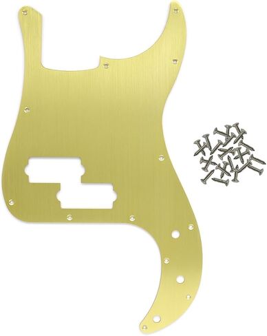 Gold 13 Holes Anodized Aluminum P-Bass Pickguard for American Fender Standard Precision Bass in Kuwait