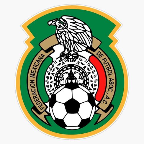 ملصق جداري للكمبيوتر المحمول من الفينيل لكرة القدم المكسيكية 5 بوصات، RDB-USA-STICKERS-0063 in Kuwait