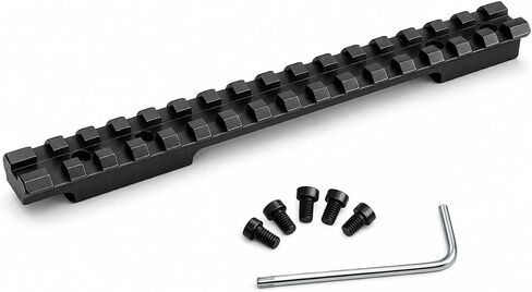 Gotical Savage 110 سكة Picatinny طويلة الحركة، 7.5 بوصة 18 فتحة قاعدة تثبيت نطاق خلفي مسطح، 0 MOA ألومنيوم ويفر/سكة Picatinny، أسود غير لامع بأكسيد، يتضمن 5 #6-48 × 1/4 بوصة ومفتاح ربط سداسي in Kuwait