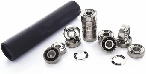 16PCS Si3N4 Black Ceramic Speed Bearing for Inline Speed Skates Shoes Professional Race 608RS 7 Beads Bearings in Kuwait