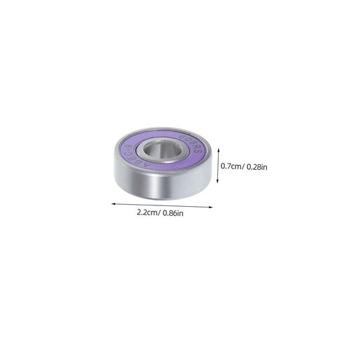 8pcs 608rs Double Row Skate Bearings for Roller Skate Wheels, Silent Rolling and Smooth Rotation, Pu and Carbon Steel Material, Suitable for Indoor and Night Use Skateboards in Kuwait