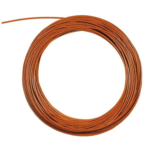 Durable 125ft PVC Coated Steel Cable Built for Duck Hunting rigs and Outdoor use. Rust-Resistant, Flexible, and Perfect for Custom Lengths in Any Condition (Orange) in Kuwait