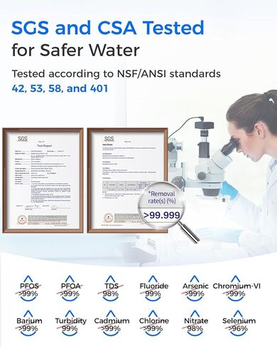 فلتر Waterdrop G2P6MRO، بديل لنظام التناضح العكسي G2P600، عمر عامين in Kuwait