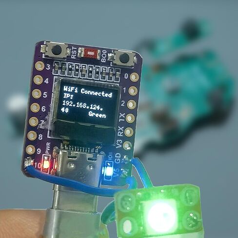10 قطعة ESP32-C3 OLED مجلس التنمية مع 0.42 بوصة OLED وحدة هوائي السيراميك واي فاي بلوتوث ESP32 Supermini مجلس التنمية in Kuwait