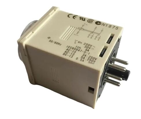 مرحل الوقت H3CR-A8 من 1.2 ثانية إلى 300 ساعة 50/60 هرتز DC12-48V AC100-240V 8PIN مع تأخير دورة التشغيل والإيقاف (AC100-240V) in Kuwait