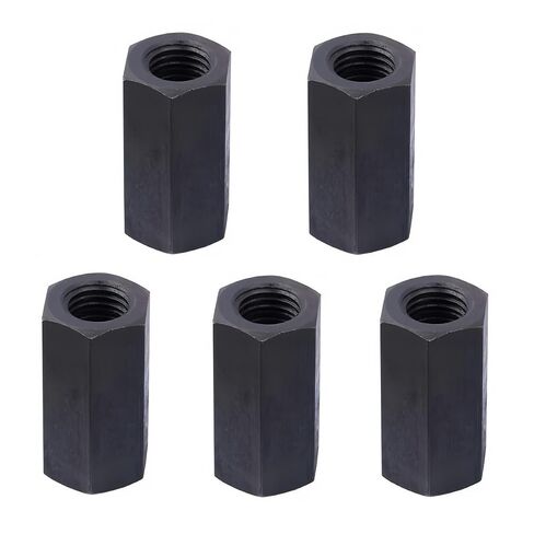 Hollow Thread Pillars,Carbon Steel Long Hex Coupling Nuts Female Threaded Rod Nut M18x27x28 mm(M18x27x28 mm (4 pcs)) in Kuwait