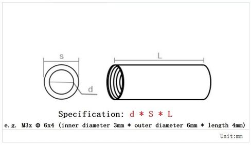 Hollow Thread Pillars,Round Coupling Nuts， Nut Connector Joint Sleeve M12 M14 M16 304 Stainless Steel Multiple Sizes(M16x 24x30 1pcs) in Kuwait