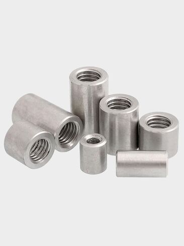 Hollow Thread Pillars,Round Coupling Nuts， Nut Connector Joint Sleeve M12 M14 M16 304 Stainless Steel Multiple Sizes(M16x 24x30 1pcs) in Kuwait