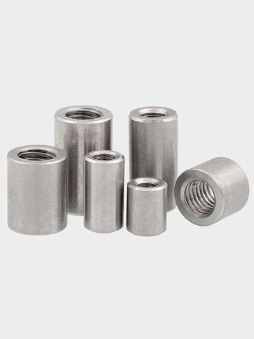 Hollow Thread Pillars,Round Coupling Nuts， Nut Connector Joint Sleeve M12 M14 M16 304 Stainless Steel Multiple Sizes(M16x 24x30 1pcs) in Kuwait
