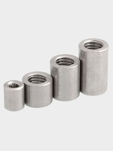 Hollow Thread Pillars,Round Coupling Nuts， Nut Connector Joint Sleeve M12 M14 M16 304 Stainless Steel Multiple Sizes(M16x 24x30 1pcs) in Kuwait