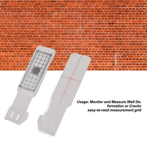 Crack Monitor, Standard Precision Gauge Crack Monitoring Record Tool for Wall Deformation and Crack Tracking (1PC) in Kuwait