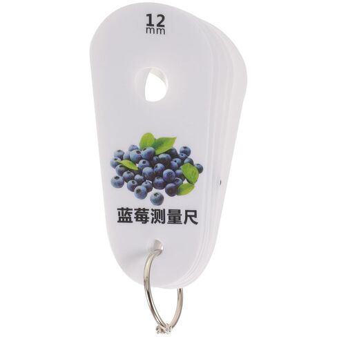 FRCOLOR Blueberry Diameter Measuring Ruler 9 Hole Caliper for Fruit Size Grading, Portable Fruit Diameter Gauge Tool for Cherry and Blueberry Measurement in Kuwait