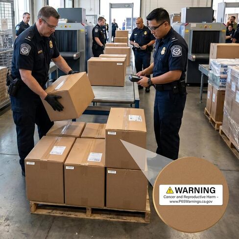 2000 Pcs Prop 65 Warning Labels 0.5" x 1.5" Self-Adhesive Vinyl | Waterproof, California Cancer and Reproductive Harm Warning Stickers,for Product Packaging, Retail Products, Distribution in Kuwait