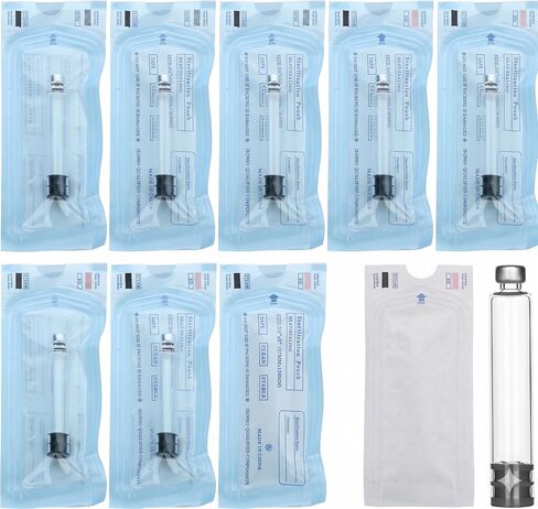 3ml Glass Cartridges - Pack of 10 Empty Tubes - Compatible with V1 & V2 Dispenser Pens in Kuwait