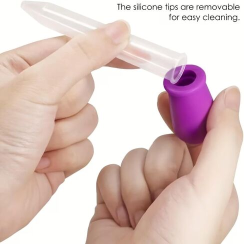 Generic Suitable for Laboratory Experiments 4Pcs Silicone Plastic Pipette Transfer Dropper Ball Head Multiple Colors in Kuwait