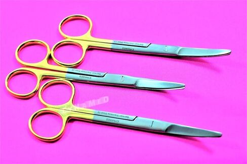 GERMAN PREMIUM 3 EA Operating Mayo Scissors CURVED 5.5 inches CYNAMED in Kuwait
