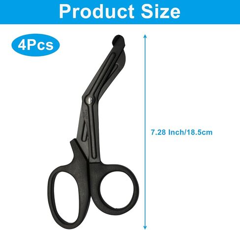 Zorfeter 4 PCS 7.5 Inch Trauma Shears, Bandage Scissors Set EMT Scissor, Large First Aid Scissors for Nurses/Emergency Responders in Kuwait