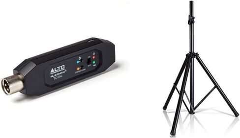 ألتو بروفيشنال بلوتوث إجمالي 2 XLR مجهز بمستقبل بلوتوث قابل لإعادة الشحن + حامل مكبر صوت عالمي من بايل in Kuwait